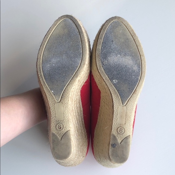 Mossimo | Red Canvas Platform Espadrilles | 8 - Picture 8 of 8